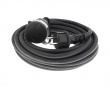 Grounded extension Cable, Black - 10 meter