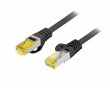 CAT.6A S/FTP LSZH CU -  Ethernet cable - Black - 1 Meter