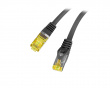 CAT.6A S/FTP LSZH CU -  Ethernet cable - Black - 1 Meter