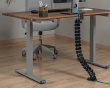Flexible Desk Cable Management Spine - Black