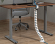 Flexible Desk Cable Management Spine - White