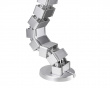 Flexible Desk Cable Management Spine - Silver