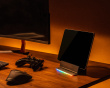 Universal Device Organizer with RGB for Desk - Grey