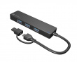 USB-C 3.0 Hub Mayfly Black + USB-A Adapter - USB Hub