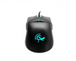 Feather Black & White Ultralight Gaming Mouse - Huano Blue