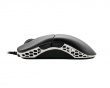 Feather Black & White Ultralight Gaming Mouse - Omron 60M Micro