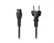 Power Cord CEE 7/7 to C5 (Mickey Plug) - Black - 1.8m