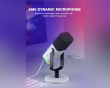AMPLIGAME AM8 RGB USB/XLR Microphone - Dynamic Mic - White