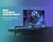 Low-Profile Boom Arm Stand - Black