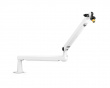 Low-Profile Boom Arm Stand - White