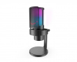 AMPLIGAME A8 Plus RGB USB Microphone with 4 Polar Patterns (PC/PS4/PS5) - Black