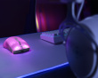WM89 Wireless Semi-Transparent RGB Gaming Mouse - White