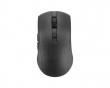 DM320 Wireless Semi-Transparent RGB Gaming Mouse - Black
