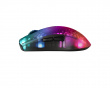 DM320 Wireless Semi-Transparent RGB Gaming Mouse - Black