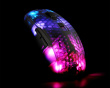 DM310 Semi-Transparent RGB Gaming Mouse - Black