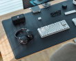 PVC Leather 1200x600mm Desk Pad - Black