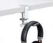 Clamp-On Headset Stand - Universal Headphone Holder - Silver