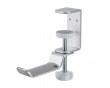 Clamp-On Headset Stand - Universal Headphone Holder - Silver