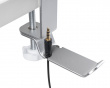 Clamp-On Headset Stand - Universal Headphone Holder - Silver