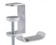 Clamp-On Headset Stand - Universal Headphone Holder - Silver