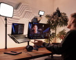Teleprompter with Built-in Monitor for Video Scripts