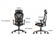 SpineX Pro Ergonomic Office Chair - Black
