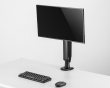 Single Monitor Arm with Clamp-On - Black