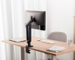 Single Monitor Arm with Clamp-On - Black