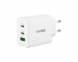 Wall Charger GaN, 65 W, 2x USB-C, 1x USB-A, 3-Port Charger