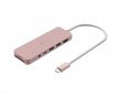 USB-C Multi-Port Hub with 60W Power Delivery - Pink