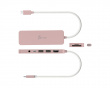 USB-C Multi-Port Hub with 60W Power Delivery - Pink
