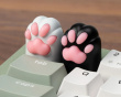 Kitty Paw Silicone Aluminum Alloy Artisan Keycap - Black Kitty Paw Silicone Aluminum Alloy Artisan Keycap - Black