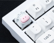 Cute Cow Silicone Aluminum Alloy Artisan Keycap - White Cute Cow Silicone Aluminum Alloy Artisan Keycap - White