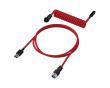 USB-C Coiled Cable - Red / Black