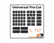 PXP Universal Pre-Cut Grips for Keyboard & Mouse - Black