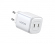 Nexode Mini 45W Dual USB-C PD Wall Charger - White