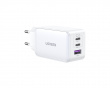 Nexode 65W 3-Port PD GaN Fast Wall Charger - White