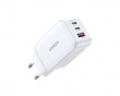 Nexode 65W 3-Port PD GaN Fast Wall Charger - White