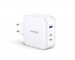 Nexode 140W USB-C PD GaN - 3-Port Wall Charger + USB-C Cable 1.5m - White