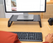 Monta Glass Monitor Stand - Black