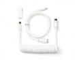 Custom Coiled Aviator Cable USB-C - White