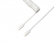 Custom Coiled Aviator Cable USB-C - White