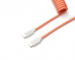 Custom Coiled Aviator Cable USB-C - Pink/Orange