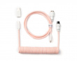 Custom Coiled Aviator Cable USB-C - Light Pink