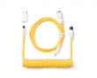 Custom Coiled Aviator Cable USB-C - Yellow