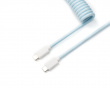 Custom Coiled Aviator Cable USB-C - Light Blue