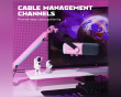 Low-Profile Boom Arm Stand - Pink