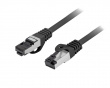 CAT 8.1 Ethernet cable S/FTP LSZH - Black - 0,5m