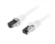 CAT 8.1 Ethernet cable S/FTP LSZH - White - 0,25m