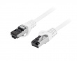 CAT 8.1 Ethernet cable S/FTP LSZH - White - 1m